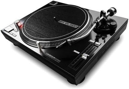 Reloop RP-7000 MK2 Professional Upper Torque Turntable System, Black