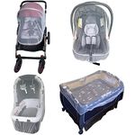 Enovoe Mosquito Net and Travel Essentials for Baby - Pram Accessories - Bug Net for Cot, Strollers, Pushchair, and Cradles - Fly, and Insect Cover Protection