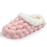 HOWILIM Bubble Slides, Slippers for Women Men Gym House Shower Bedroom Spa Massage Soft Non-slip Slippers, Unisex Shower Slide Shoes for Indoor Outdoor, Pink, 9.5-10 Women/8.5-9 Men