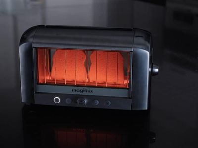 Magimix Vision 2-Slice Glass Toaster – Brushed Silver Finish