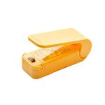 Portable Heat Sealer Mini Sealing Machine for Food Storage Vacuum Bag, Chip, Plastic, Snack Bags, Package Home Closer Storage Tool (1Pcs) (Multi) (Yellow)