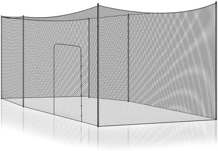 Syhood Baseball Batting Cage Net Heavy Duty Cricket Softball Hitting Practice Net Portable Pitching Cage, Training Sports Barrier Screen for Backyard Outdoor (Frame Not Included)(20 x 8 x 8 ft)