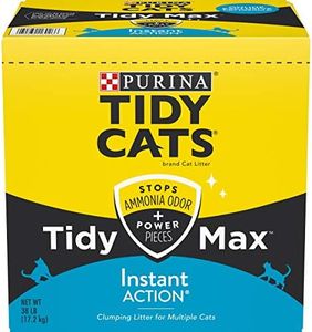 Purina Tidy Cats Clumping Cat Litter, Tidy Max Instant Action Multi Cat Litter - 38 lb. Box