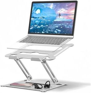 Supporto PC Portatile,ELEUTH Supporto Laptop Angolazione Regolabile Pieghevole Ventilato supporto computer Portatile Compatibile per Notebook/PC/Macbook/Macbook Pro/Dell/Laptop 10-17 pollici