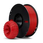 ELEGOO TPU 95A Red Flexible 3D Printer Filament 1.75mm - 1KG with Spool Filament, High Elasticity, ±0.02mm Accuracy, Bubble Free, Tangle Free, Wear Resistant for FDM 3D Printing Machines