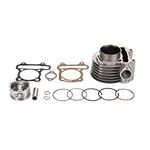 WOOSTAR 57.4mm Big Bore Cylinder Rebuild Kit with Piston Replacement for GY6 4 Stroke 125cc 150cc 157QMJ 152QMI Engine Chinese ATV Quad Buggy Go Kart