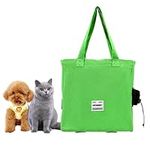 Portable Cat Carrier Tote Bag, Pet Carrier Bag for Cats Small Dogs with Soft Cushion, Foldable Canvas Shoulder Carrying Bag, Puppy Sling Bag for Cat Dog Travel Outdoor