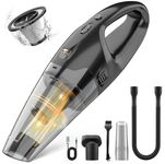 BSRCO Handheld Vacuum Cordless Rechargeable, LED Light, 1.65 Pounds Car Vacuums Light Weight, Dust Busters Cordless Rechargeable with Washable Filter, USB Charge, Car Vacuum Cordless