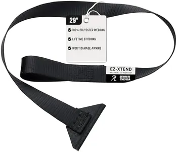 EZ-Xtend RV Camper Window Awning Pull Strap. Replacement Window Awning Strap Made UV Polyester Webbing, Lifetime Thread for Easy Operation RV Patio Window Awning. Sewn in USA (29")