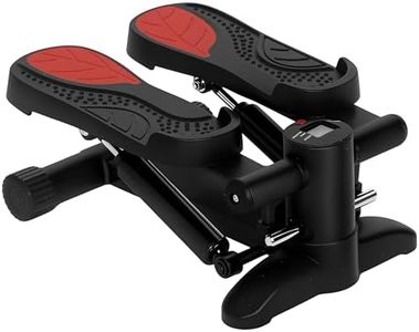 SPORTNOW Mini Stepper pour la Maison Stepper Hometrainer avec écran LCD, Fitness Stepper jusqu'à 100 kg pour l'entraînement des Jambes, Home Office Fitness Exercise, Noir