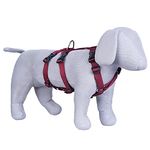 Pets Like Dog Double H Harness with Collar Clips Maroon(Large)