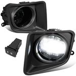 DNA MOTORING FL-ZTL-363-SM Pair of Black Housing Fog Lights w/Bezels Compatible with 2014-2021 Tundra, Smoked Lens