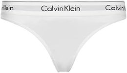 Calvin Klein Damen Slip Modern Cotton - Bikini, Einfarbig, Gr. 40 (Herstellergröße: L), Weiß (White 100)