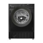 Hoover H-WASH&DRY 400 Integrated Washer Dryer, 9kg Wash + 6kg Dry, 1600 RPM, A Rated Wash, D Rated Combined, Speed Drive Inverter Motor, hOn App, Black and Anthracite, 60x53x82 cm - BH4S696M6DR9B-80