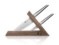 Cangshan TX Series 1021295 Swedish Sandvik 14C28N Steel Forged 3-Piece Knife Block Set, Walnut