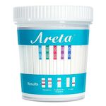 5 Pack Areta 5 Panel Instant Drug Test Cup - Marijuana (THC),Cocaine (COC),Opiate (OPI 2000),Benzodiazepines (BZO), Amphetamine (AMP)- #ACDOA-754