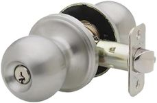 Copper Creek BK2040SS Ball Door Knob, Keyed Entry Function, 1 Pack, in Satin Stainless