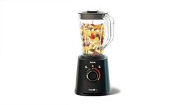 Tefal PerfectMix+ High-Speed Blender, 2L Lightweight Tritan Jar, Durable Titanium Powelix Blades, 1200W, Powerful Blending, Smoothie, Soup, Auto Clean Program, Dishwasher-Safe Parts, Black, BL88A840