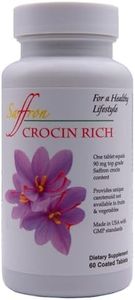 Crocin Rich: Eye Health Supplement-Macular, Vision, Eye Pressure Support- Dry Eyes, Strain Relief, Night Vision, UV Shield - High-Potency Crocin + Lutein & Zeaxanthin-60 Tablets