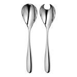 Robert Welch Stanton Salad Servers. Made from Stainless Steel. Dishwasher Safe.