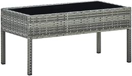 vidaXL Garden Table Grey 75x40x37 c