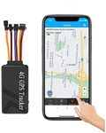 4G Wired GPS Tracker for Vehicles with 1 Year Subscription No Monthly Fee Real Time Hidden Hardwired Car Tracking Device Remote Engine Kill Switch for Truck Trailer Motorcycle Fleet Location Locator