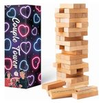 Yotecon Valentine's Day Gift unforgettable Romantic Couples' Game: Flirting,Talking, Challenge for Date Night Anniversary have 54 Fun Stacking Blocks for Couples 2024