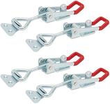 Built Industrial 4 Pack 4003 Adjustable Toggle Latch Clamp for Cabinet, Door, Box, 1320lb Holding Capacity (8 x 1.7 In)