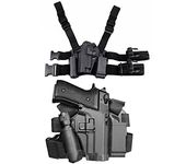 HTUK® Airsoft Leg Holster P226 Tactical Leg Holster Set Drop Leg Platform Set Quick Draw Tactical Holster Set