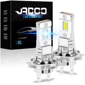 JRPOO,H7/H7LL,LED Bulbs 6500K Cool White for fog lights,600% Bright Bulbs,High and Low Beam Xenon/1:1 Halogen Size,Plug and Play LED Fog Light Bulbs,Pack of 2 (H7/H7LL)