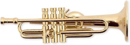 Gold Trumpet Miniature Replica Magn