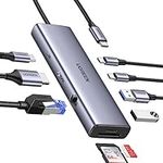 UGREEN Revodok USB C Hub 9-in-1, USB C Dock with 4K@60Hz HDMI, 5 Gbps USBC and USBA Data Ports, 1Gbps Ethernet, 100W PD, SD/TF Card Reader, Docking Station for MacBook Air/Pro, iPad, Dell XP and More