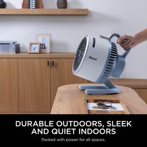 Shark FlexBreeze Cordless Fan with Misting – Portable, 5-Speed, Glacier