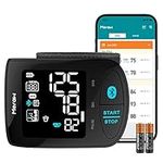 Meraw Bluetooth Wrist Blood Pressure Machine, 2023 Upgrade FSA HSA Approved High Accuracy Blood Pressure Cuff Wrist 5.3-8.5 inch with Irregular Heartbeat Monitoring, Unlimited Memories in APP, 2 AAA Batteries (Aspen)