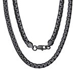 Mens & Womens Necklace Chain Black 24inch 6mm Chunky Heavy Collar