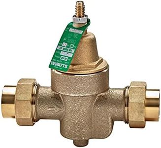 Watts LFN55B-M1 Series 3/4" Lead-Free Cast Copper Silicon Alloy Water Pressure Reducing Valve, NPT Female Union Inlet x NPT Female Outlet, Adjustable Pressure 25 to 75 psi, Maximum 400 psi