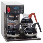 BUNN Axiom 15-3, Automatic Commercial 12-Cup Coffee Maker, 3 Lower Warmers, 38700.0002