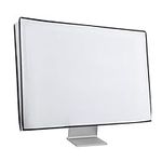 kwmobile Monitor Cover Compatible with 27-28" monitor - Dust Cover Computer Screen Protector - White