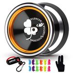 new magicyoyo yostyle silencer m001-b yo-yo ball aluminum6061 unresponsive yo-yo with stainless center bearing and stainless axle m001b black- Multi color