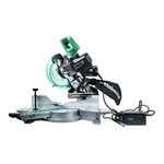 Metabo HPT MultiVolt 10" Dual Bevel Sliding Miter Saw, Powered by Revolutionary AC Adapter (Included) or Optional 36V Battery, Adjustable Laser Marker, Zero Rear Clearance Slide Rails | C3610DRA