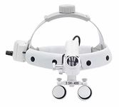 BoNew 5W LED Surgical Headlight Leather Headband Loupe with Light 2.5X420mm DY-105 (White)