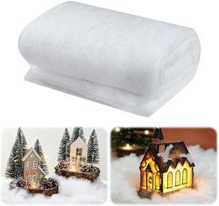 Lewrwet Snow Blanket 3x8 FT for Christmas Decorations – Fluffy Artificial Snow Roll for Holiday Table Centerpieces, Tree Skirts, Winter Village Displays, Xmas Party & Home Décor