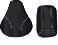 Gate 7 Black Seat Cover for Royal Enfield Classic 350/500cc Split Bike Seat Cover (Not for New Classic/Reborn)