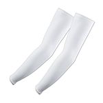 Elixir Golf Sun Protection Arm Cooling Sleeve-1 Pair, White