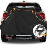 Cholila Cover Bike Cover for Transport on Rack 2 Bikes - Upgrade 600D Waterproof Bike Rack Cover with 2 Elastic Cords, Bike Cover on Rear Bike Rack for 1-2 Standard Bikes, Tear Resistant Bicycle Cover