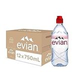 Evian Natural Mineral Water, 12 x 7