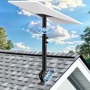 Gen 3/ Standard 4/4X Adjustable Starlink Roof Mount, 180° & 360° Rotation Storm-Proof Heavy-Duty Starlink Mount, Easy Installation, Extreme Wind & Weather Resistant, No Signal Interference