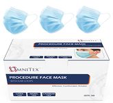 Omnitex British Brand 50pk 3ply Premium Type II Disposable Surgical Face Mask | EN14683 98% Filtration Medical Grade Type 2 with Ear Loops