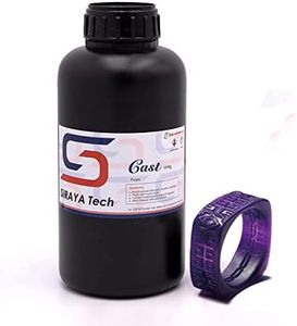 Siraya Tech Cast 3D Printer Resin Castable LCD UV-Curing Resin Easy to Print Use and Burn High Resolution 405nm Photopolymer Resin for Making jewelries and Metal Parts (Purple, 1kg)