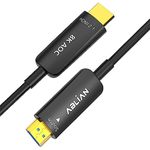 Ablian 8K Fiber Optic Hdmi Cable 100ft, 8K60Hz 4K120Hz Ultra High Speed Hdmi 2.1 Supports 48Gbps Dynamic HDR/eARC/3D/HDCP2.3, CL2 Rated for in-Wall, Ps5/xbox, PCs, Laptops, TVs, Monitors, Projectors